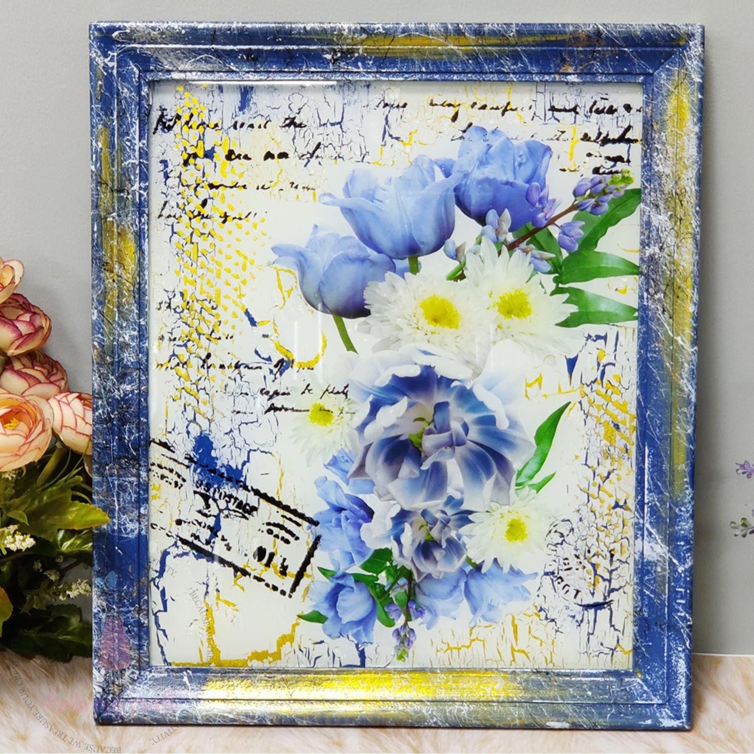 Blue Tulips - Transfer Me (12.5" x 18.5")