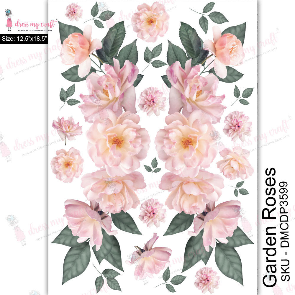 Garden Roses - Transfer Me (12.5" x 18.5")