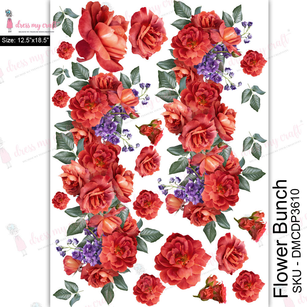 Flower Bunch - Transfer Me (12.5" x 18.5")