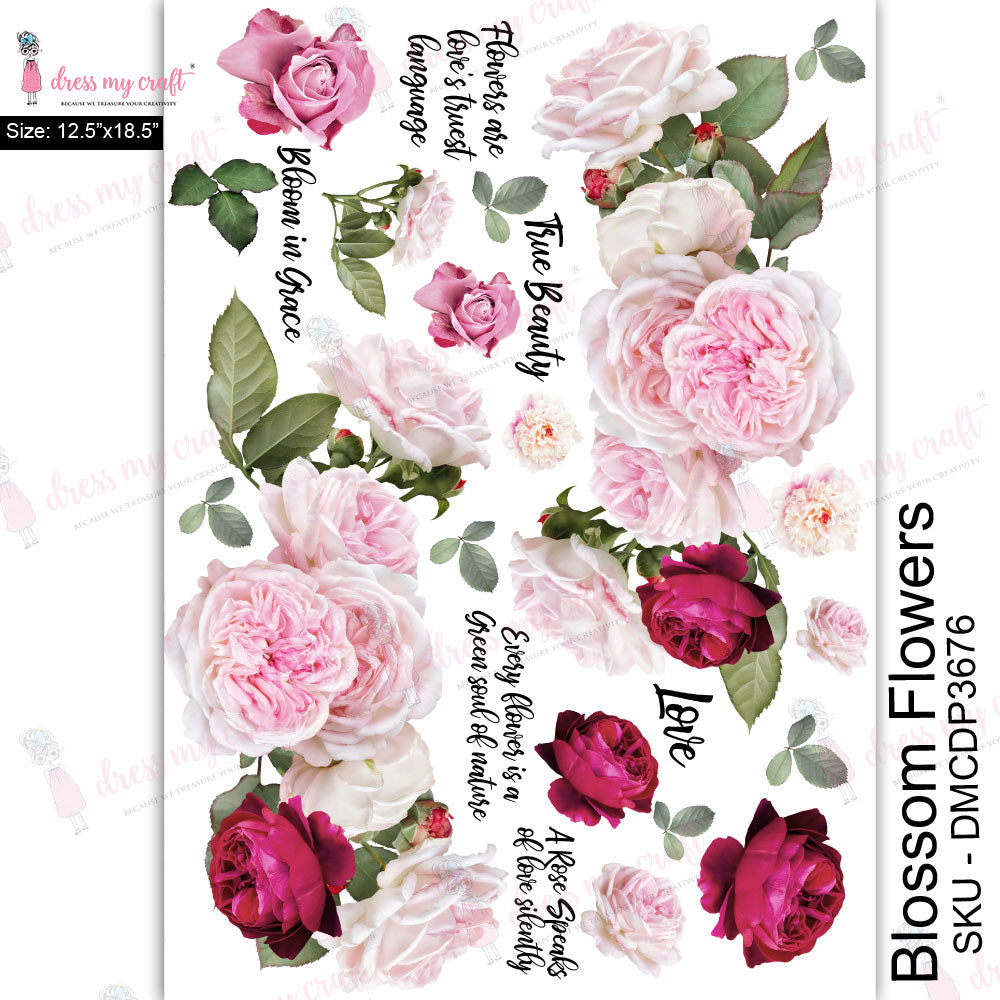 Blossom Flowers - Transfer Me (12.5"x 18.5")