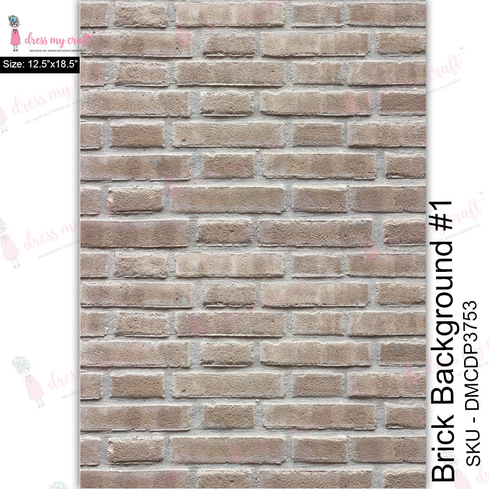 Brick Background #1 - Transfer Me (12.5" x 18.5")