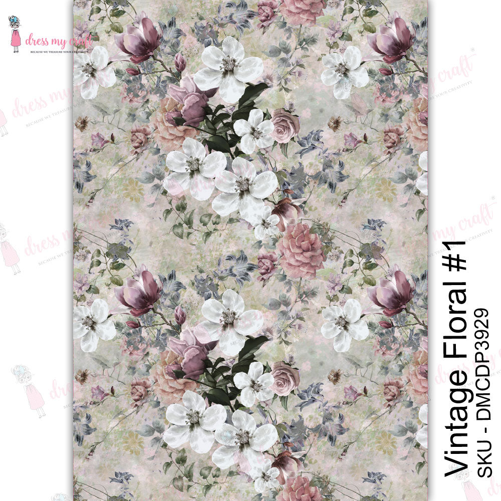 Vintage Floral #1 - Transfer Me