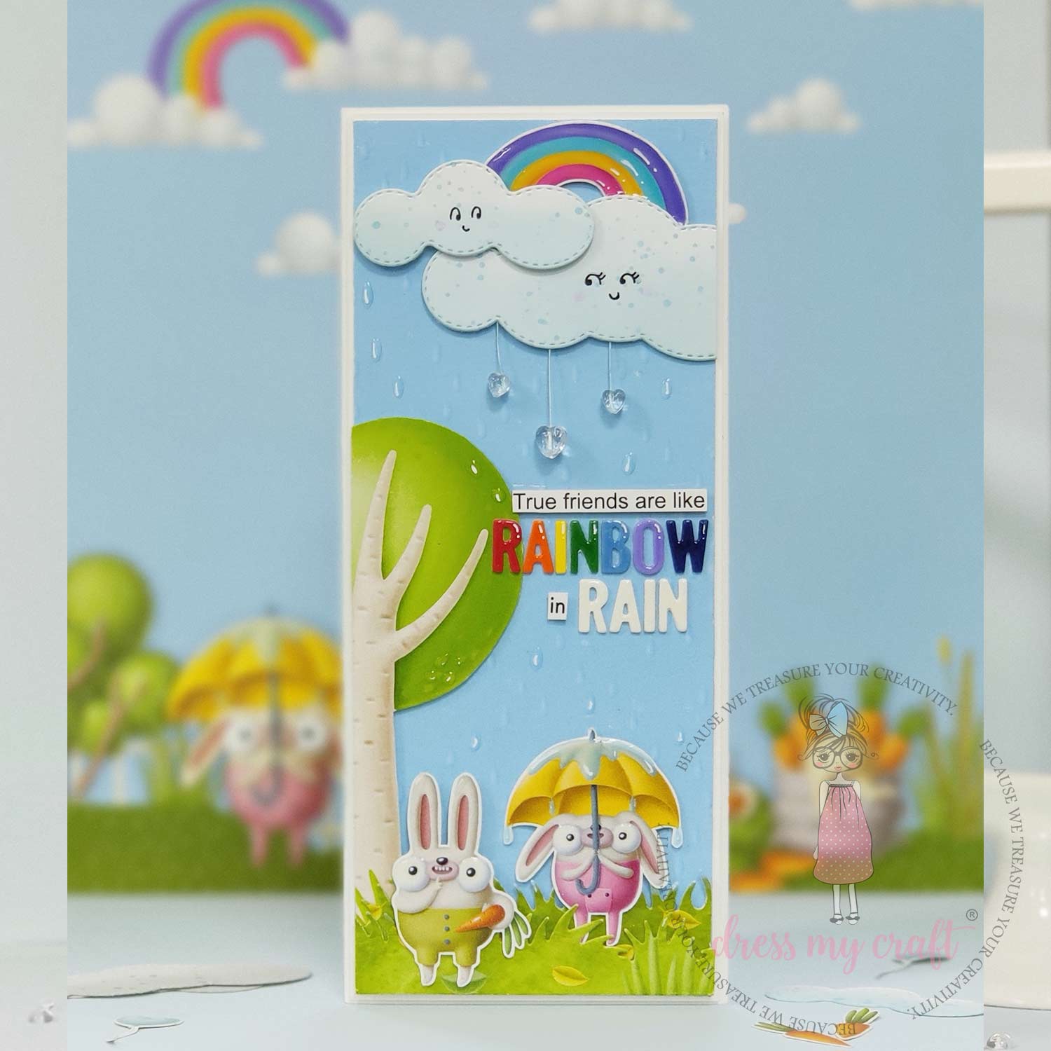 Rainy Garden Background - Transfer Me