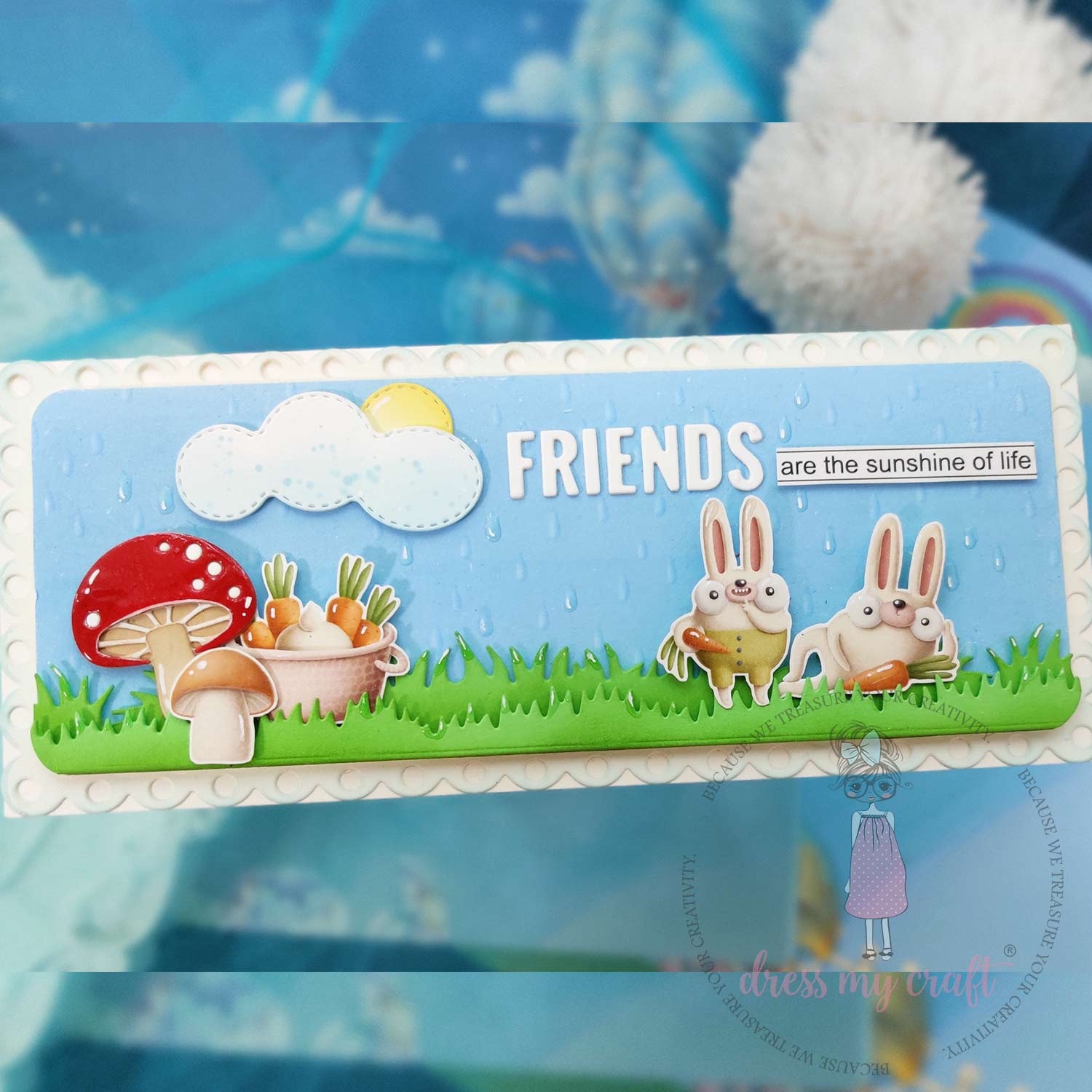 Rainy Garden Background - Transfer Me