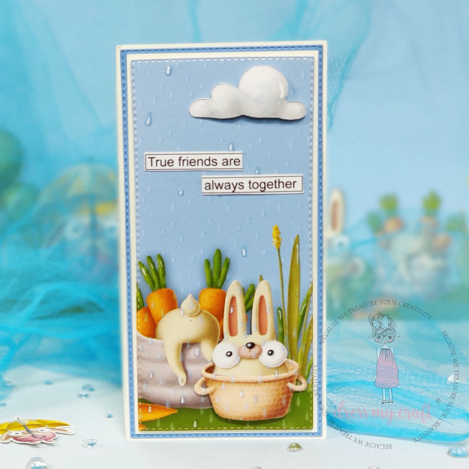 Rainy Garden Background - Transfer Me