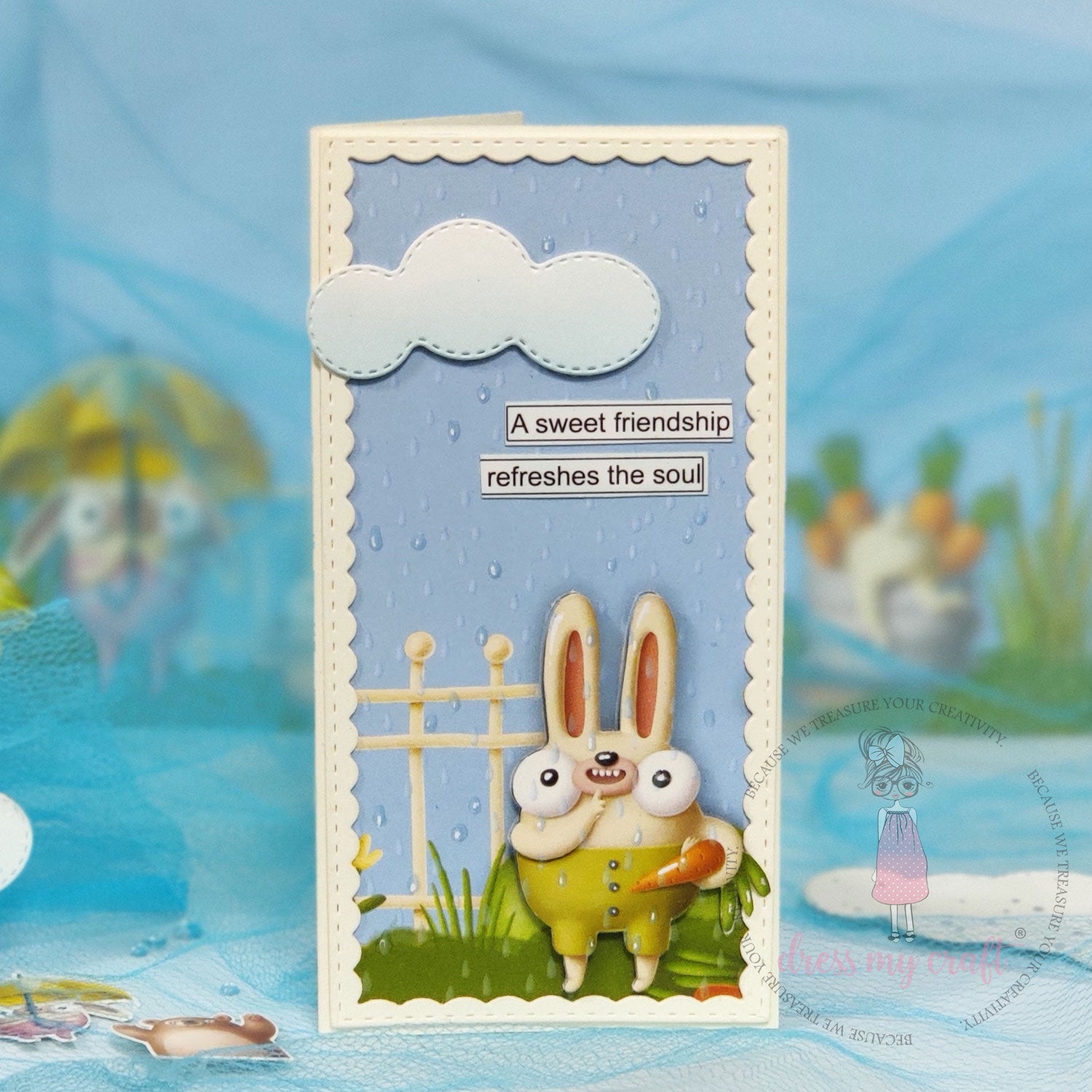 Rainy Garden Background - Transfer Me
