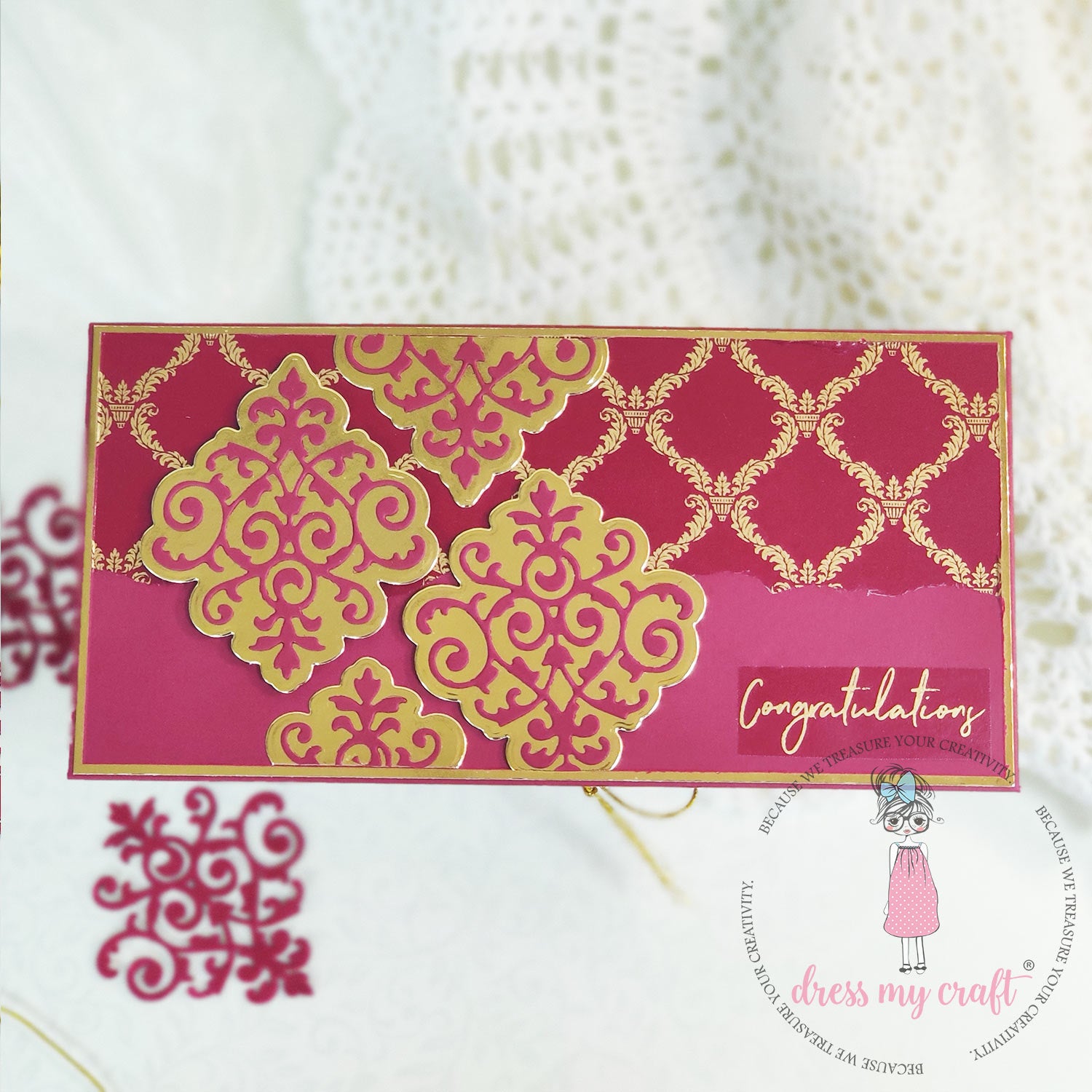 Metallic Flourish Background - Transfer Me