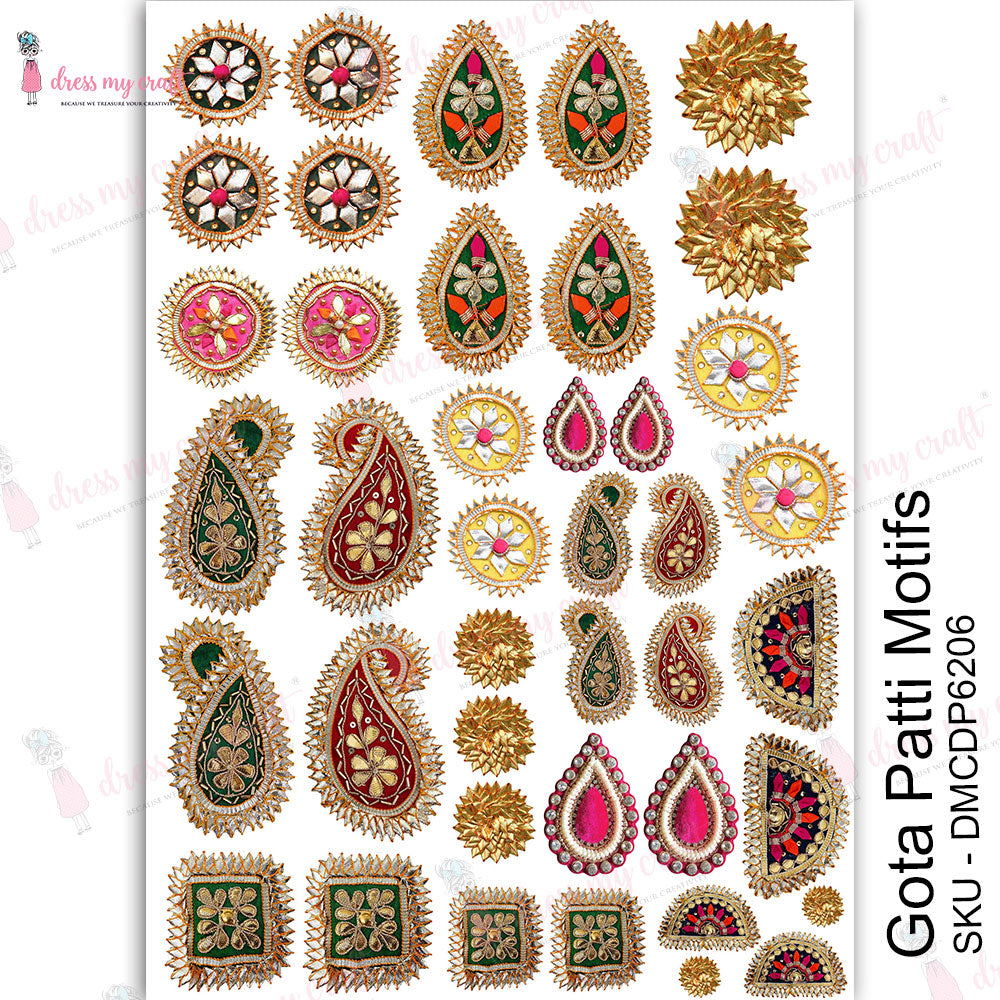 Gota Patti Motifs - Transfer Me