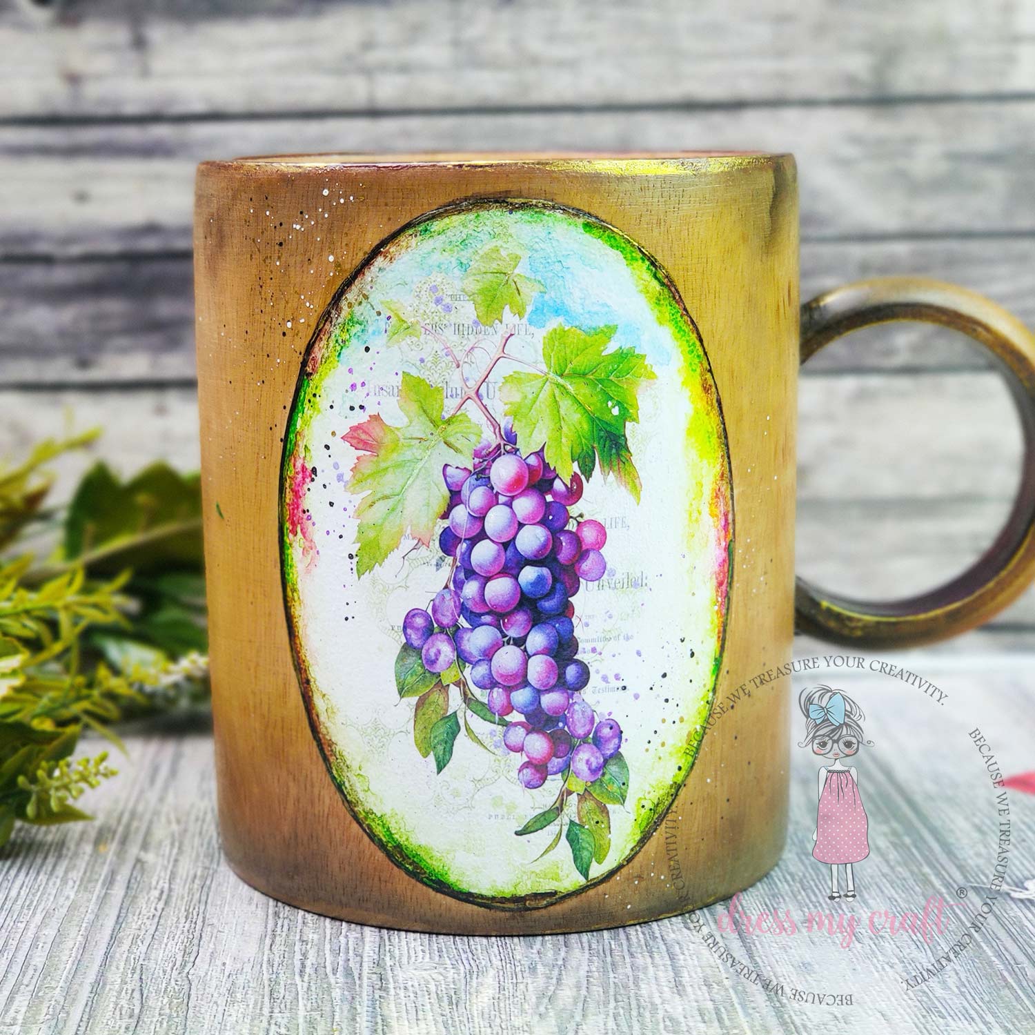 Wine Grapes - Mini Transfer Me (4" X 6")