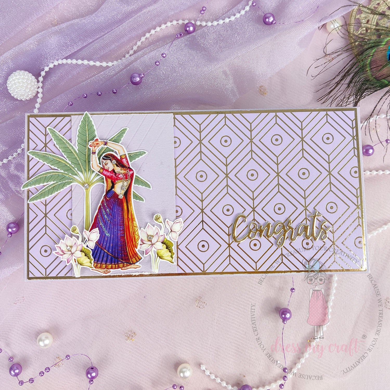 Lavender Golden Gilded - Pack Of 10 - 12" x 12" Loose Sheets