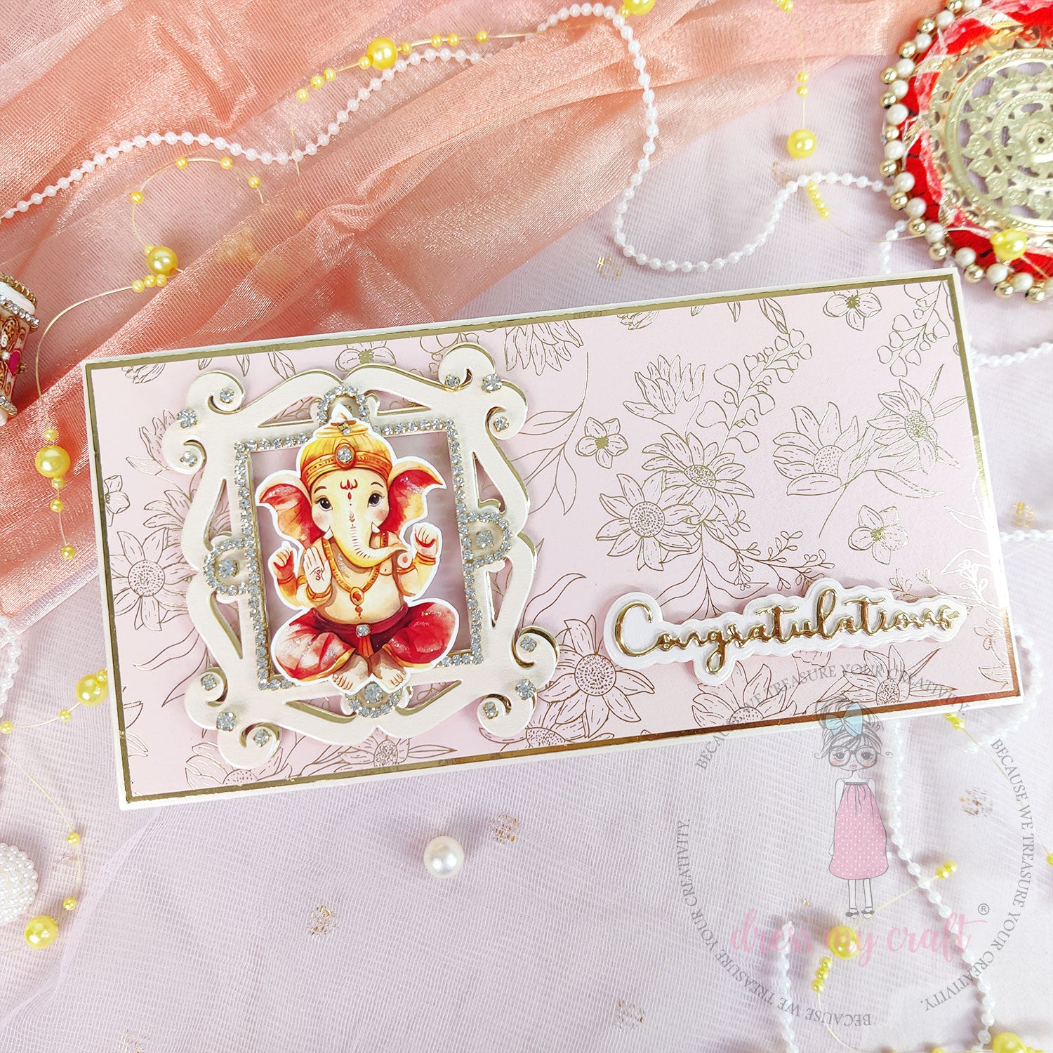 Spanish Pink With Golden Bloom - Pack Of 10 - 12" x 12" Loose Sheets