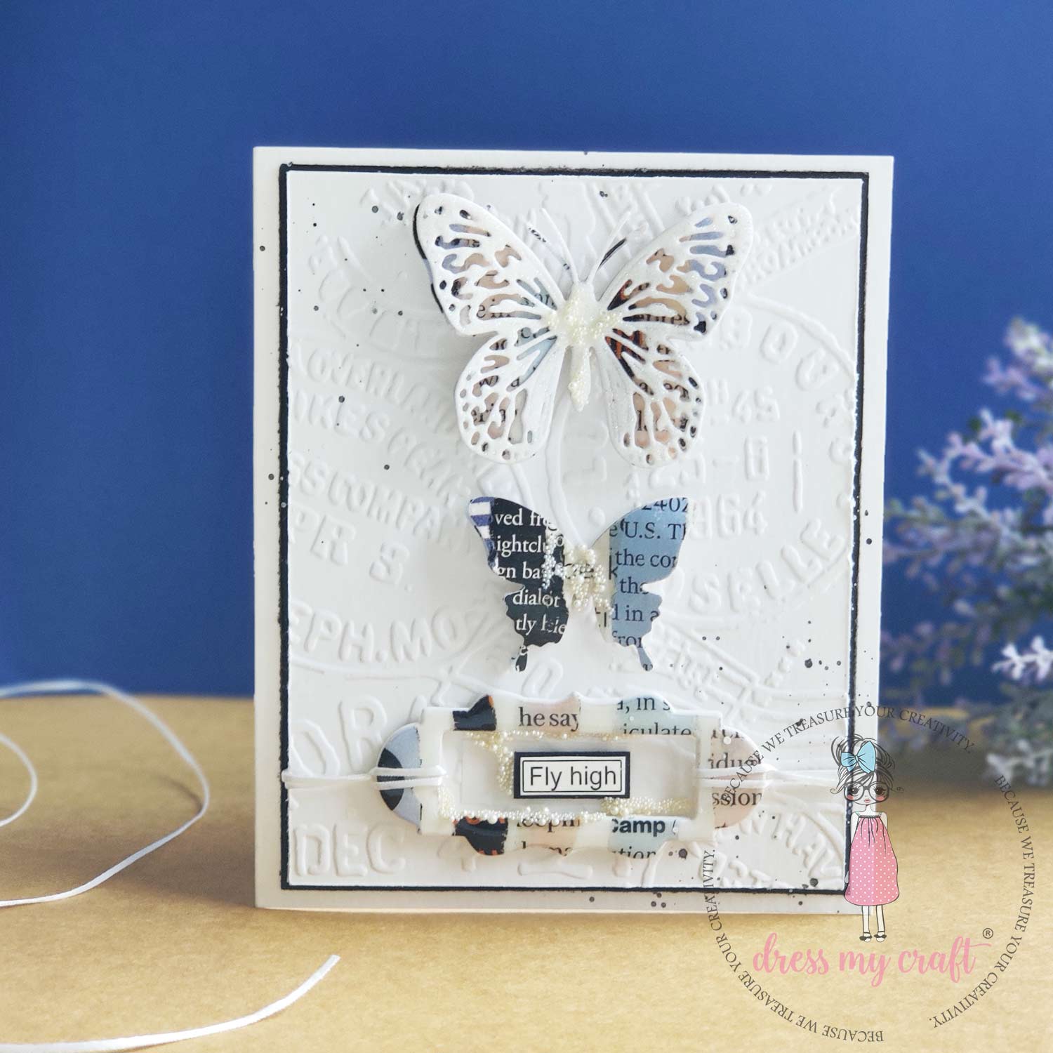 Post Card Pattern - Embossing Folder