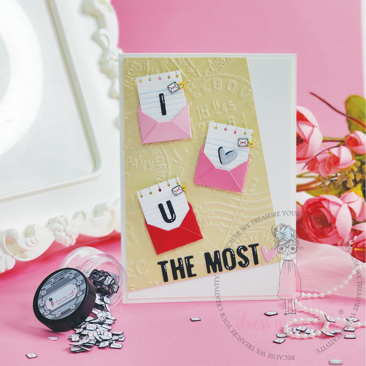 Post Card Pattern - Embossing Folder