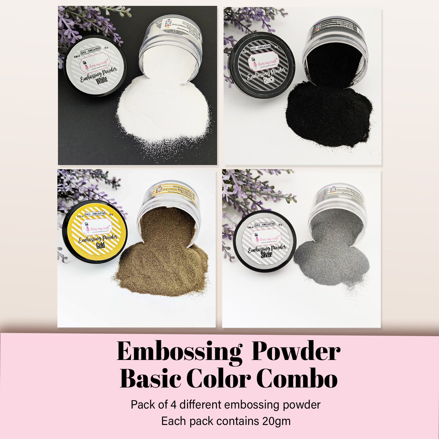 Embossing Powder Basic Color Combo