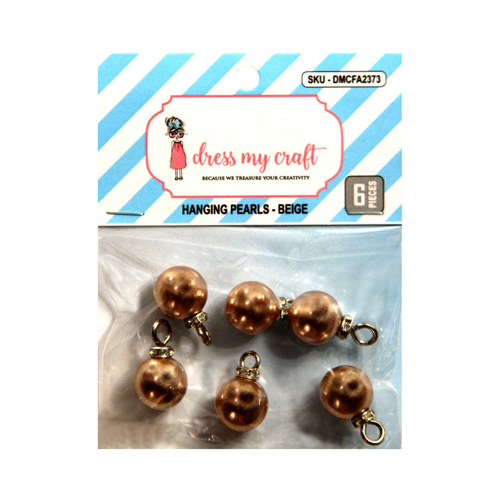Beige - Hanging Pearls