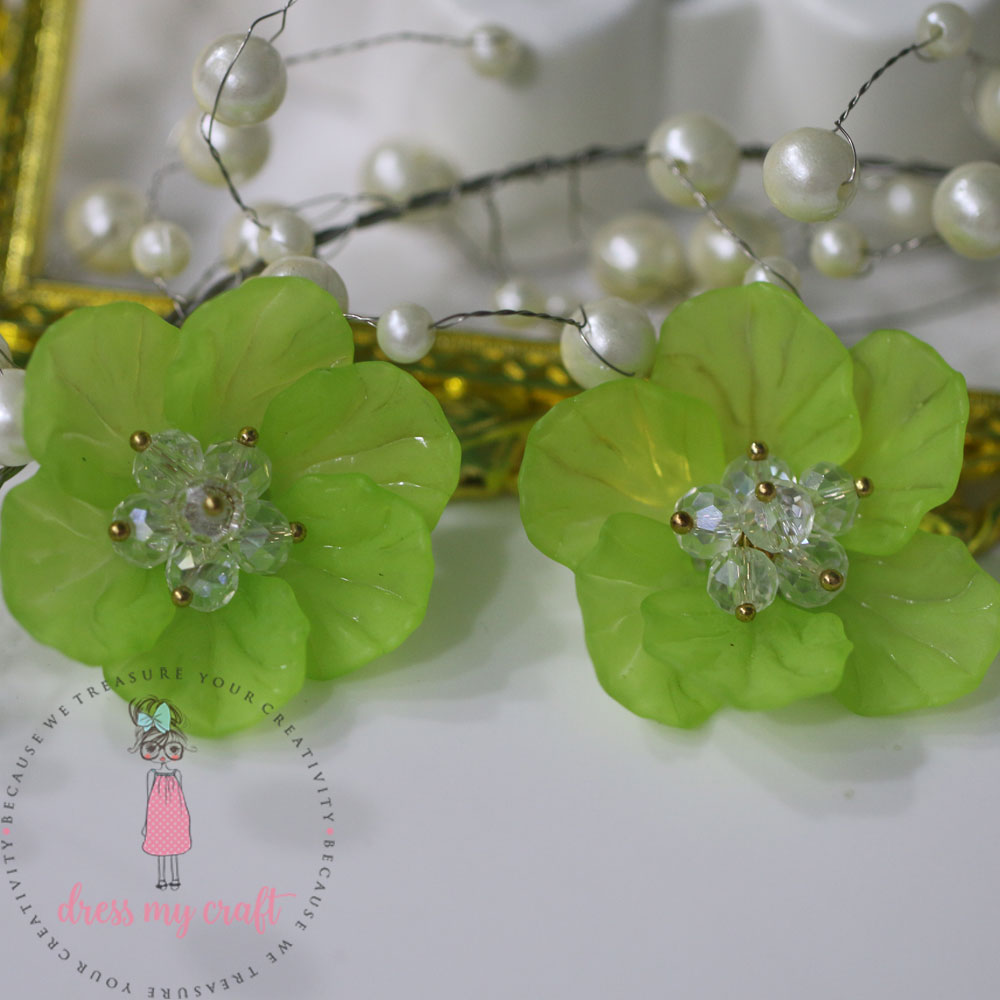 Small 3D Fairy Flowers - Green