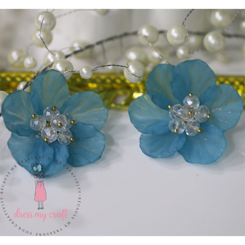 Small 3D Fairy Flowers - Blue