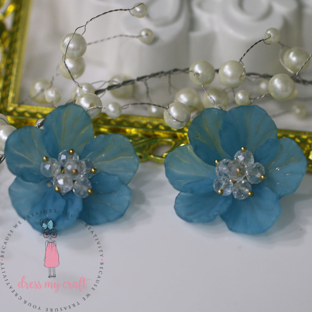 Small 3D Fairy Flowers - Blue