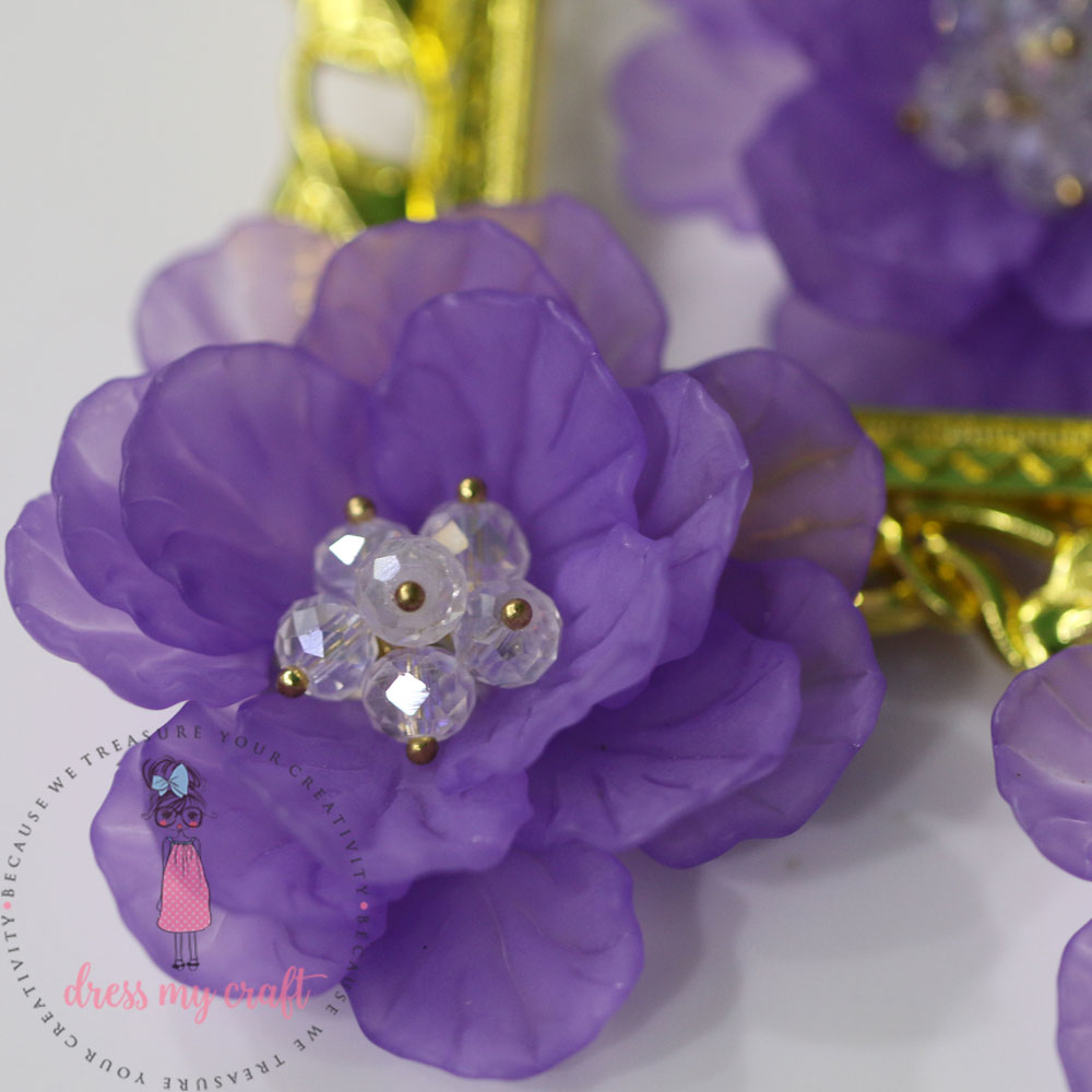 Big 3D Fairy Flowers - Mauve