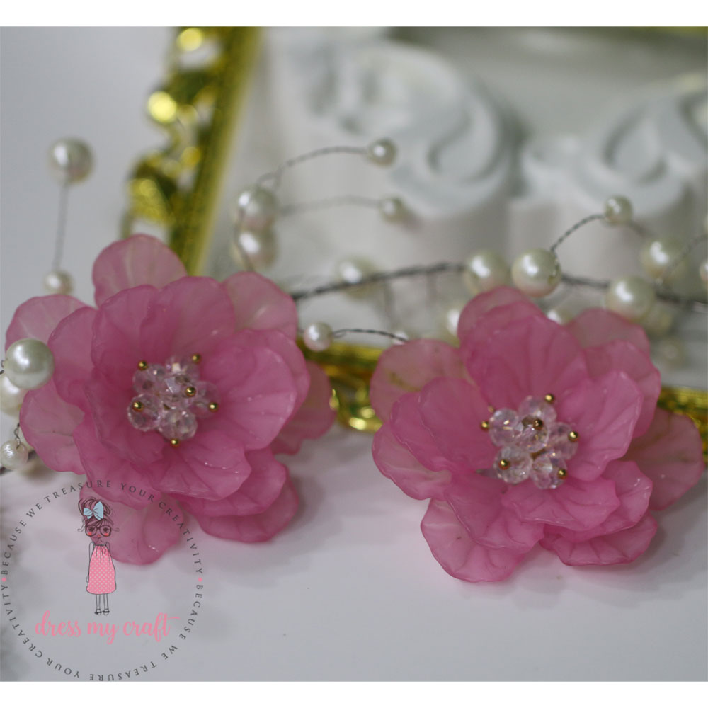 Big 3D Fairy Flowers - Pink