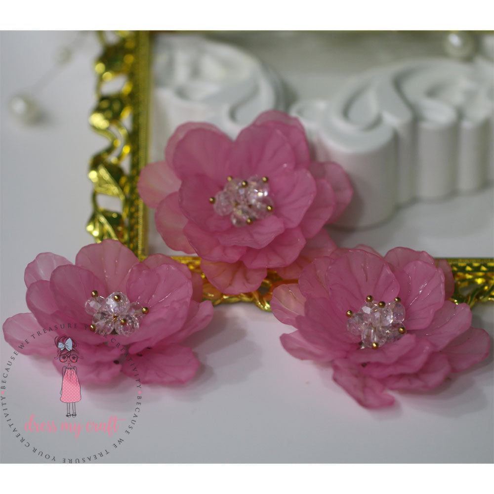 Big 3D Fairy Flowers - Pink