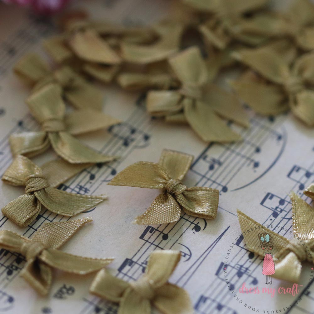 Ribbon Bows - Golden Beige