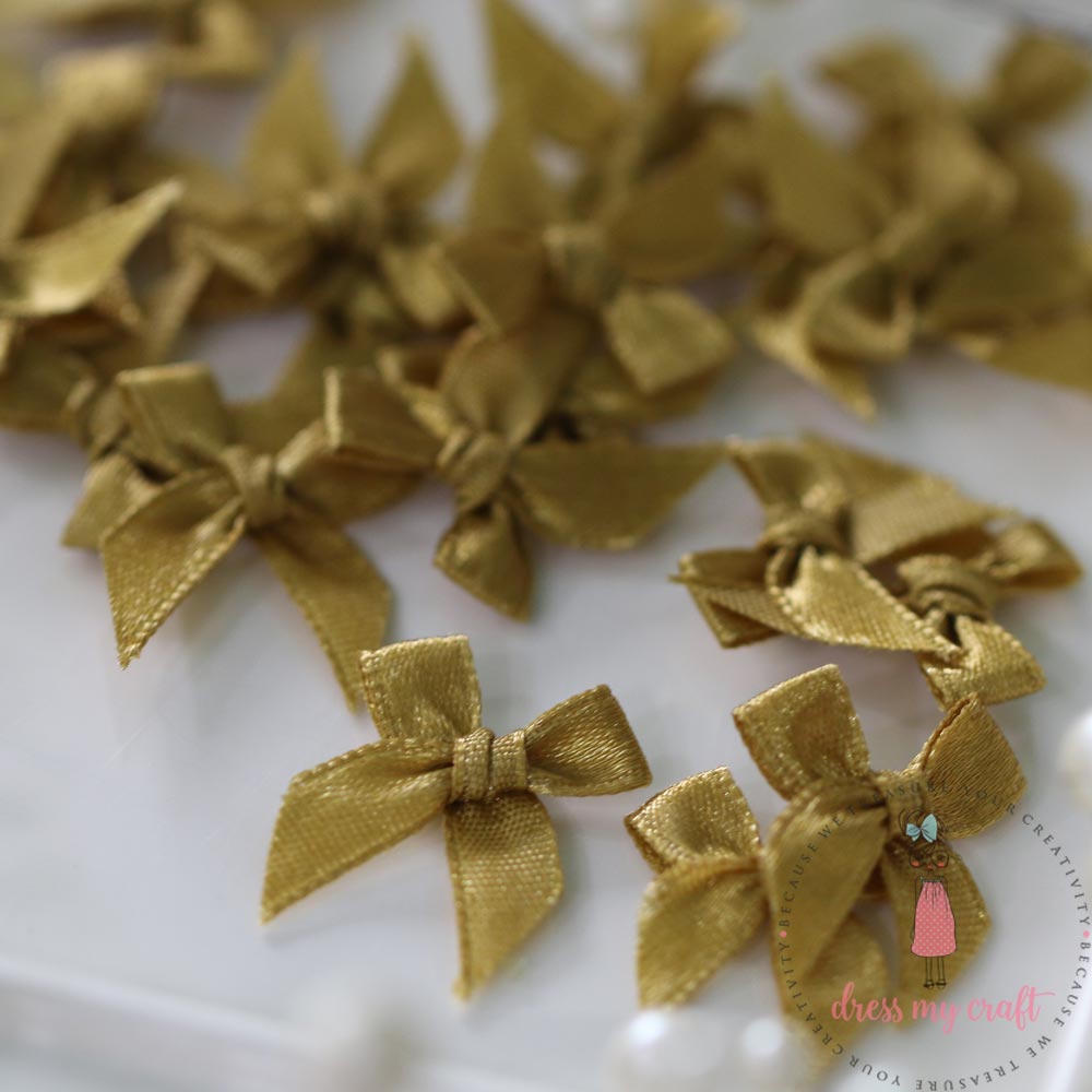 Ribbon Bows - Golden Beige