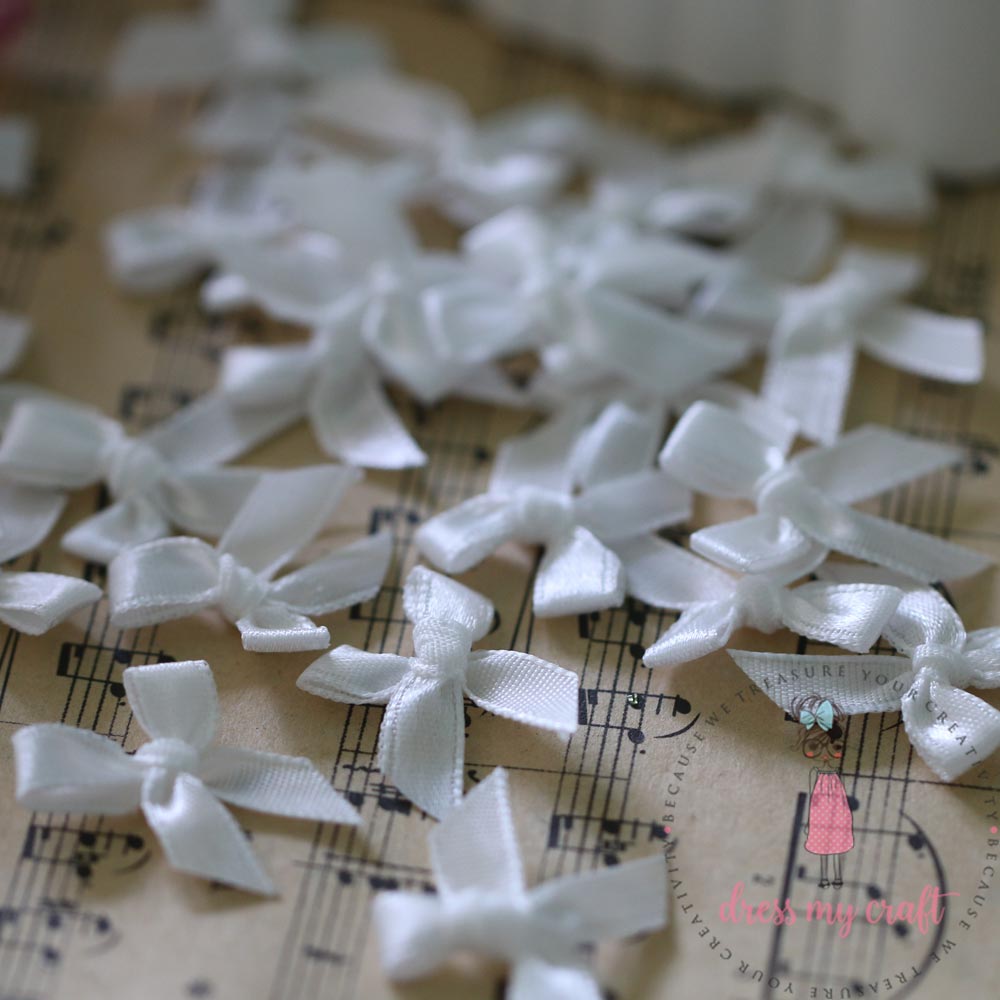 Ribbon Bows - White