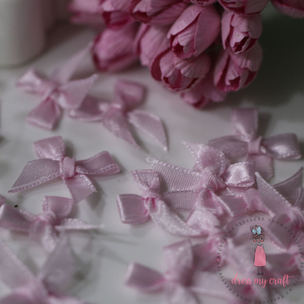 Ribbon Bows - Baby Pink