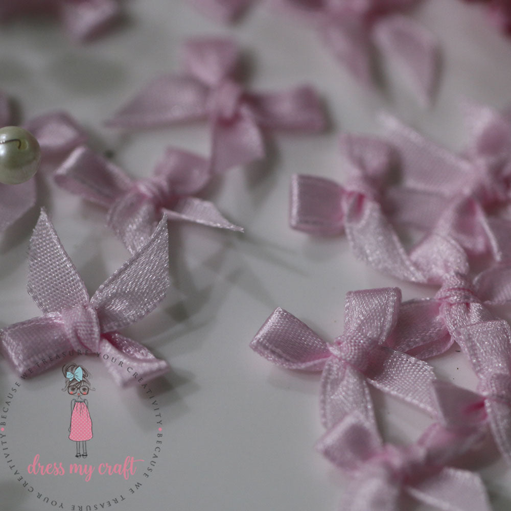 Ribbon Bows - Baby Pink