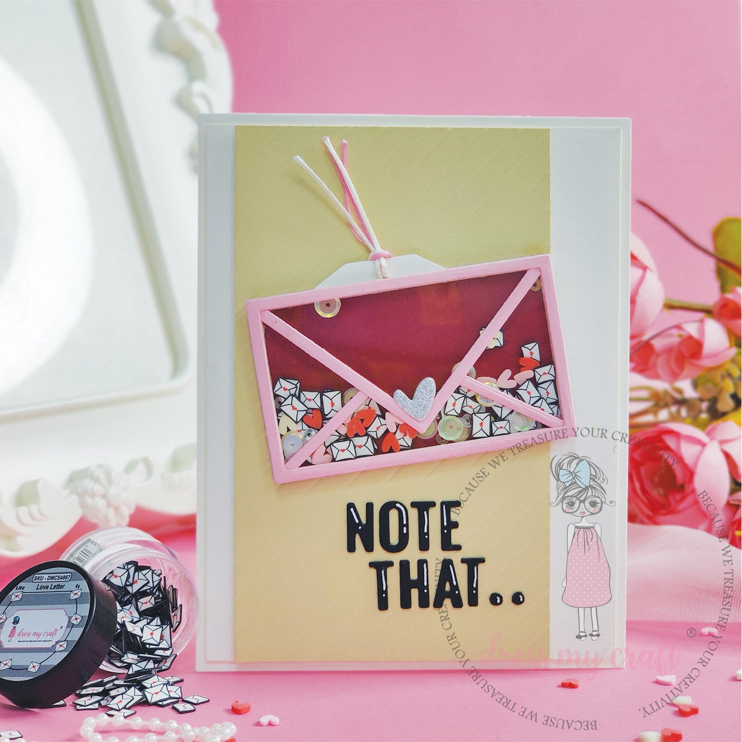 Satin Ribbon Twine - Pink