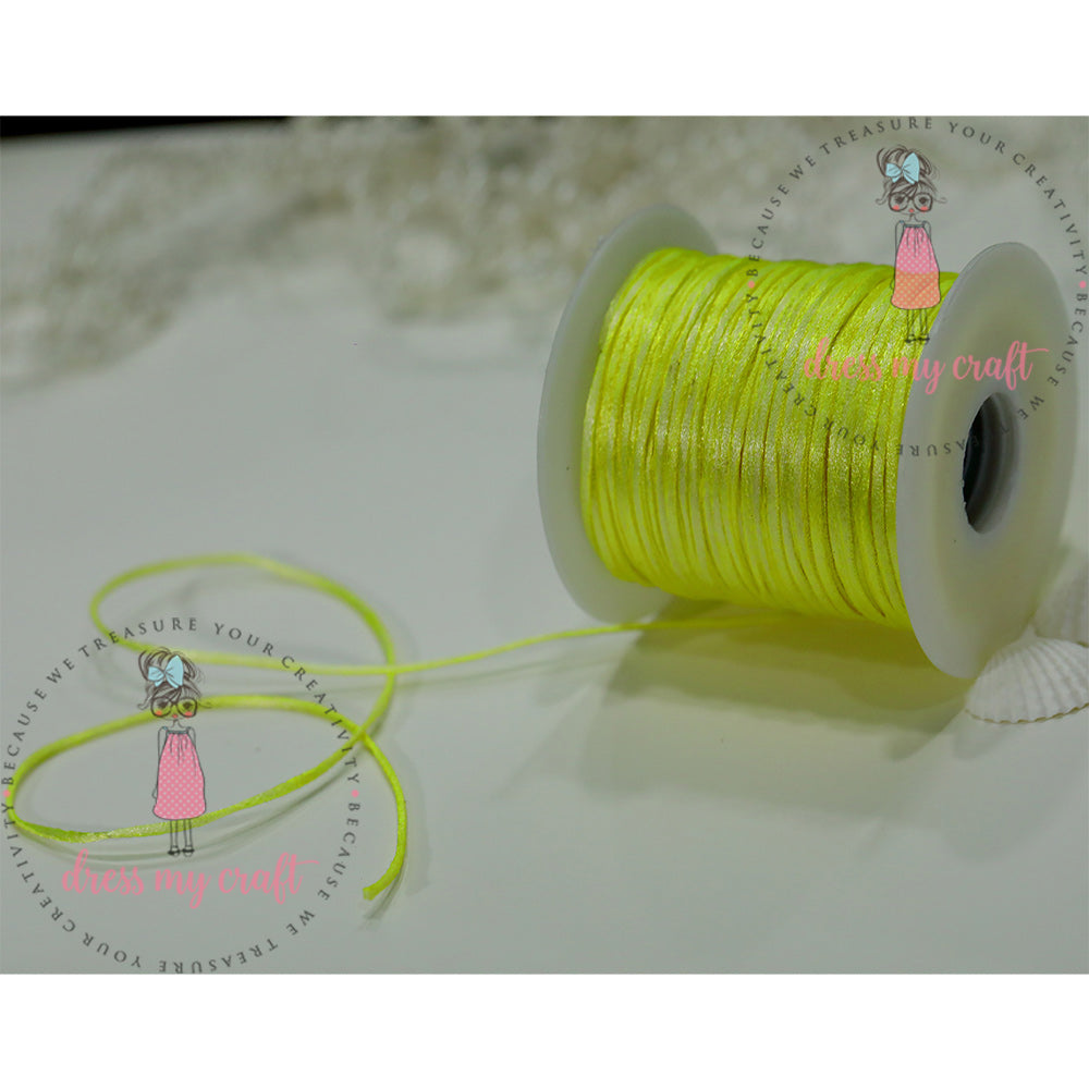 Satin Ribbon Twine - Yellow