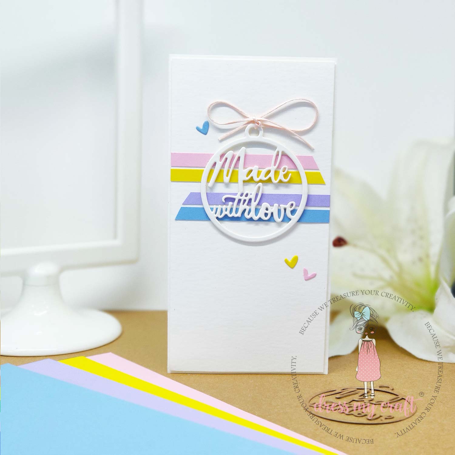 Satin Ribbon Twine - Peach