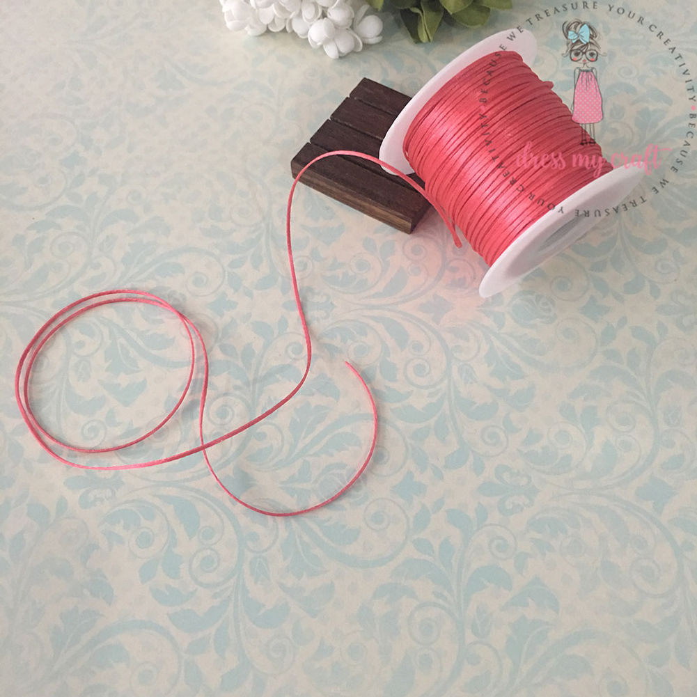 Satin Ribbon Twine - Red