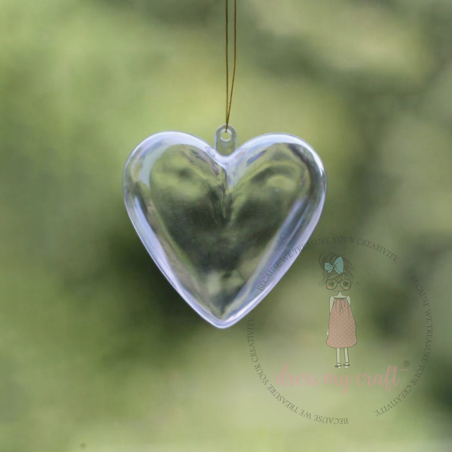 Small Heart Plastic Ball - 3cm
