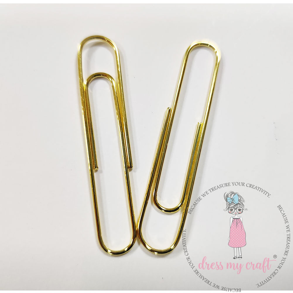 Value Pack - Long Golden Paper Clips