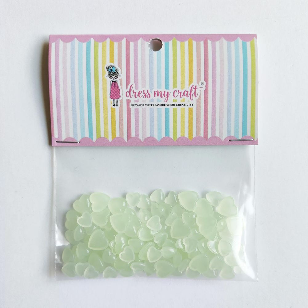 Pastel Green Heart Droplets - Assorted