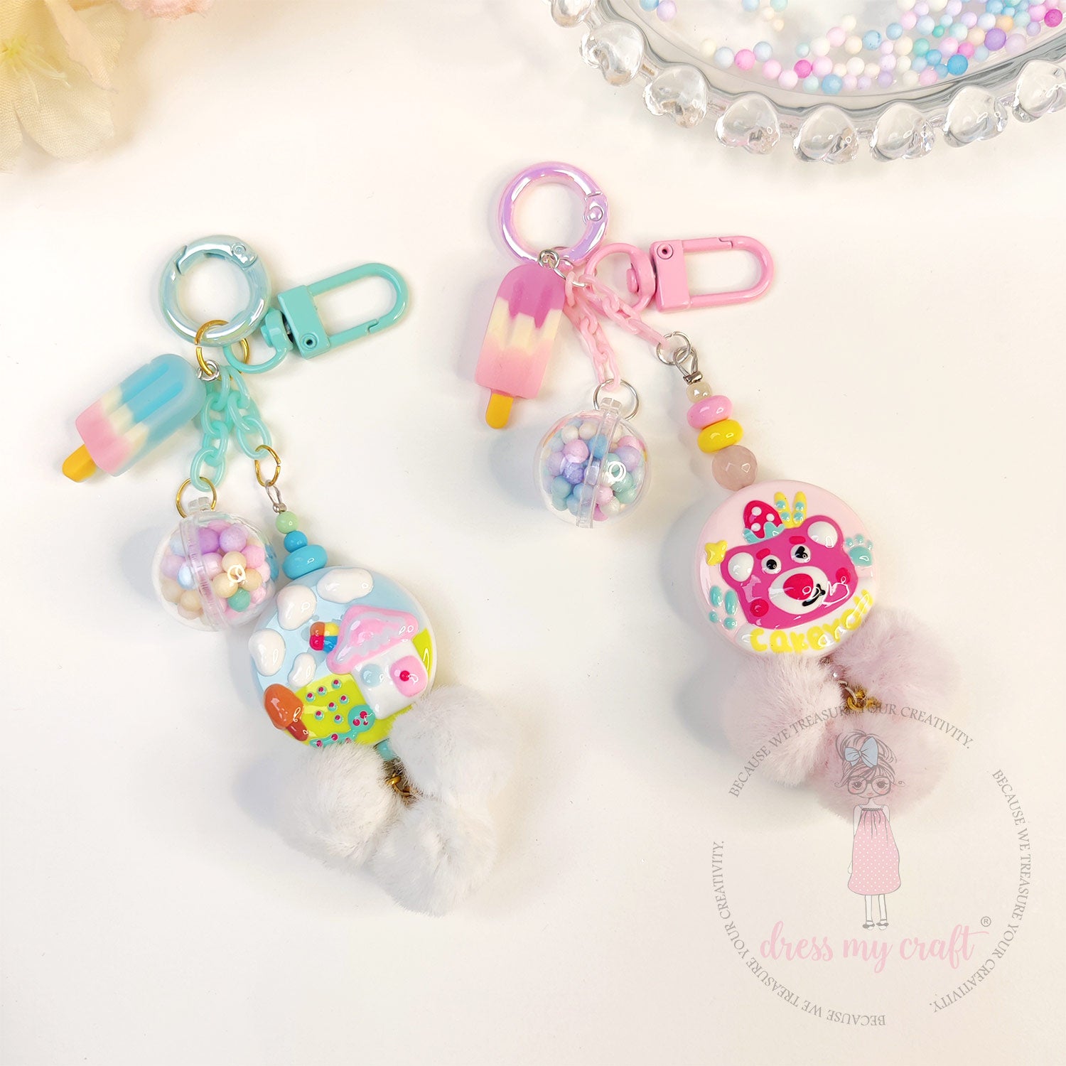 Pastel Tiny Round Acrylic Beads