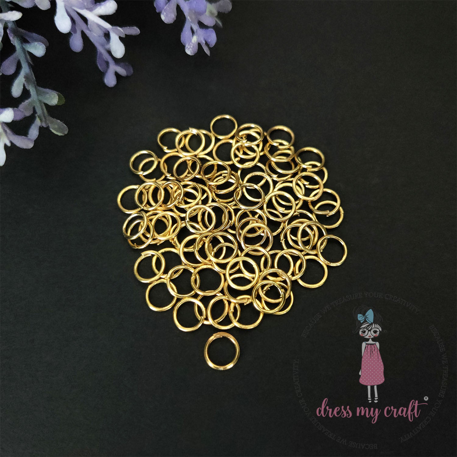 Jump Ring - Golden 7MM