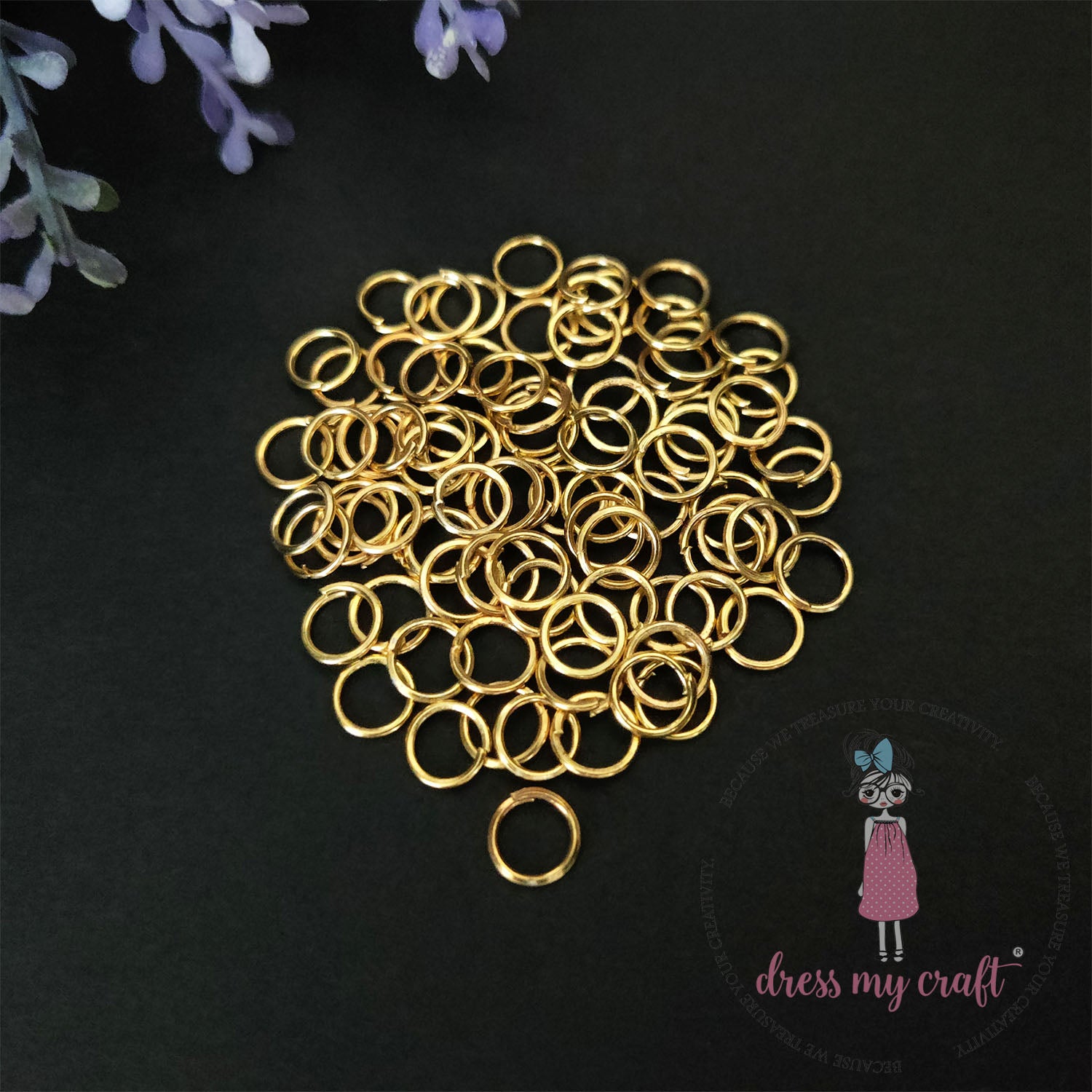 Jump Ring - Golden 7MM