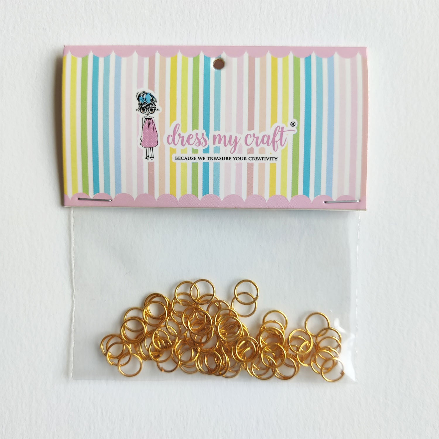 Jump Ring - Golden 7MM