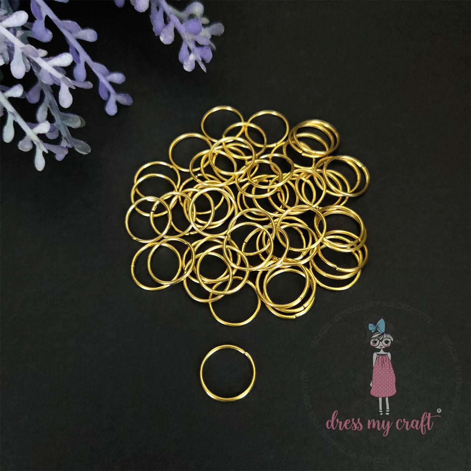 Jump Ring - Golden 6MM