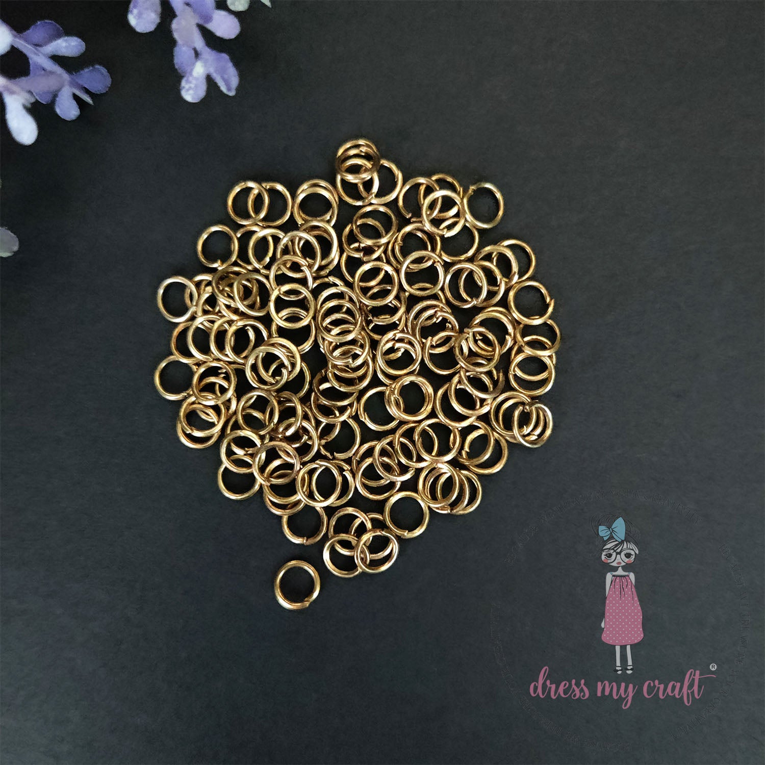 Jump Rings - Golden Antique 5MM