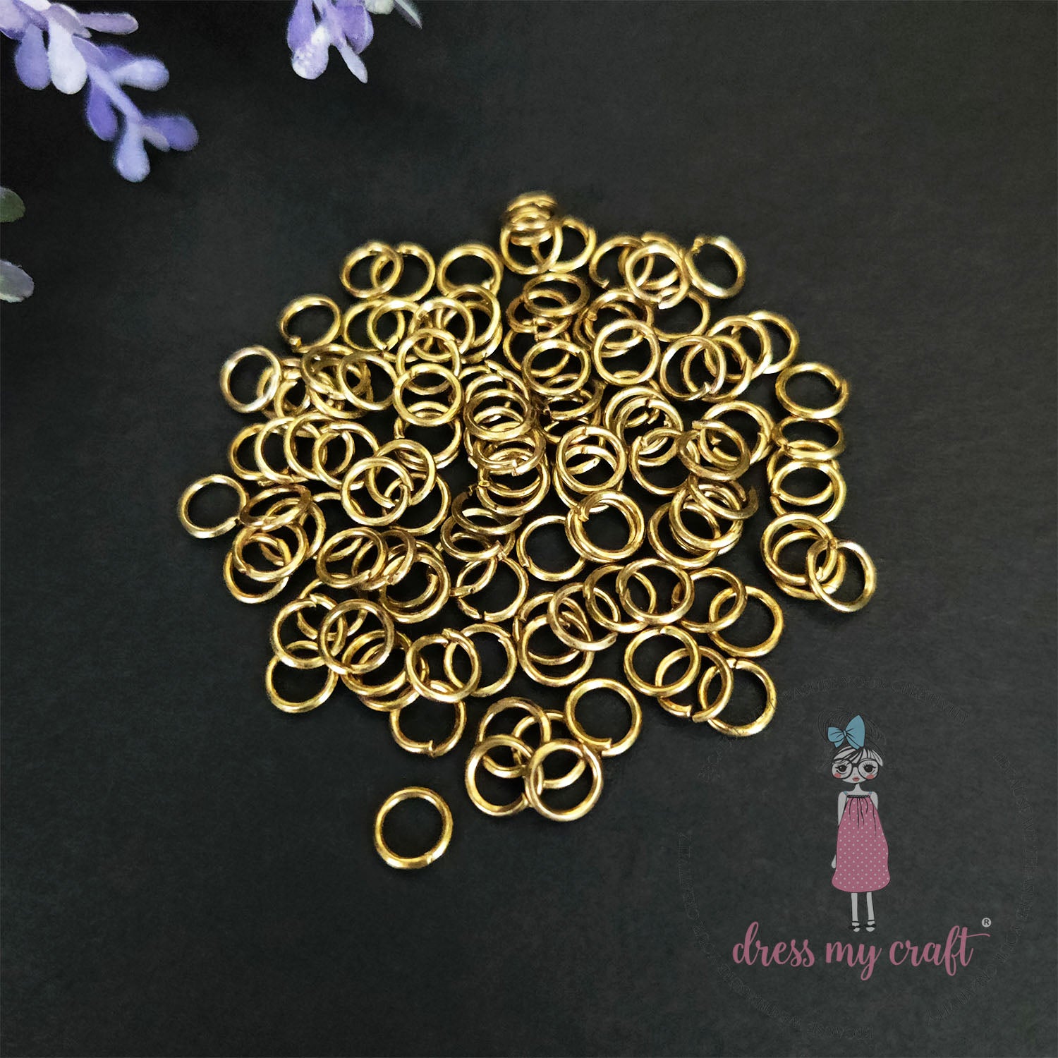 Jump Rings - Golden Antique 5MM