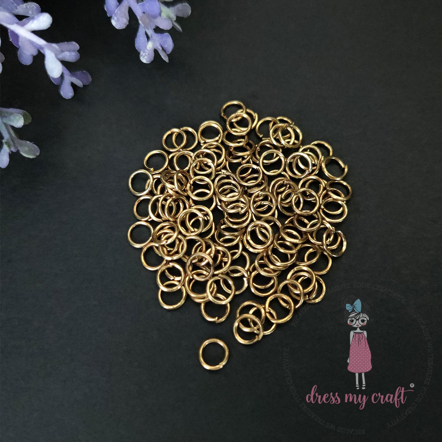 Jump Rings - Golden Antique 5MM