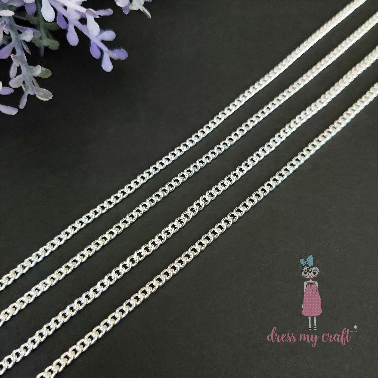 Mini Curb Chain - Silver
