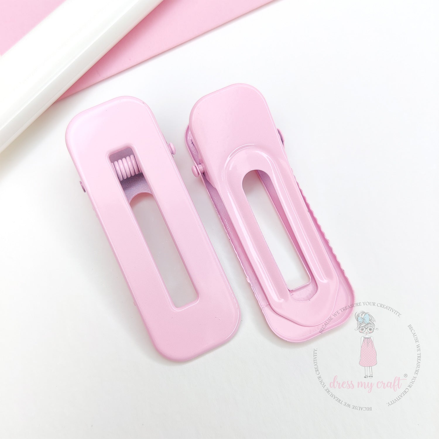Pastel DIY Hair Clips - Pink