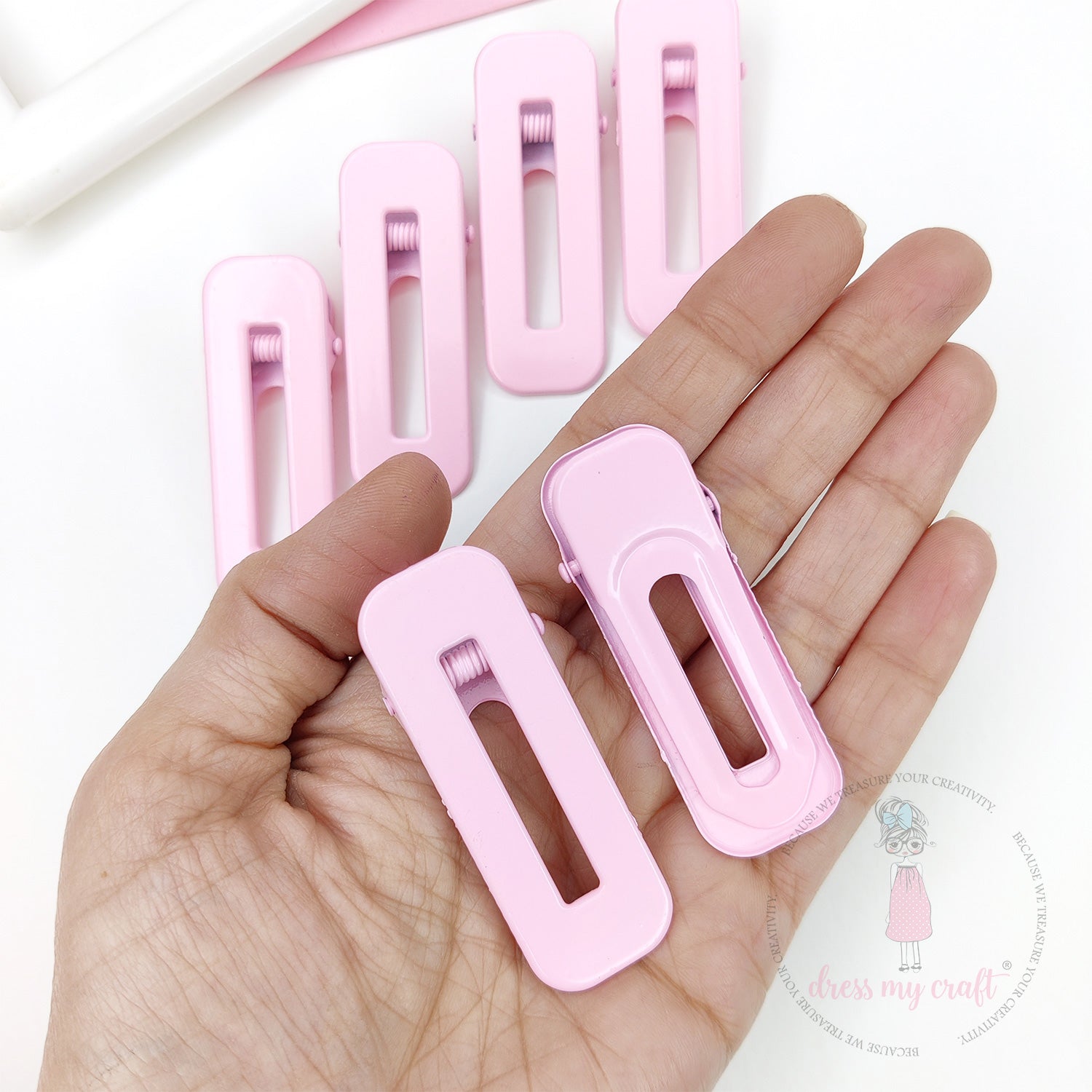 Pastel DIY Hair Clips - Pink