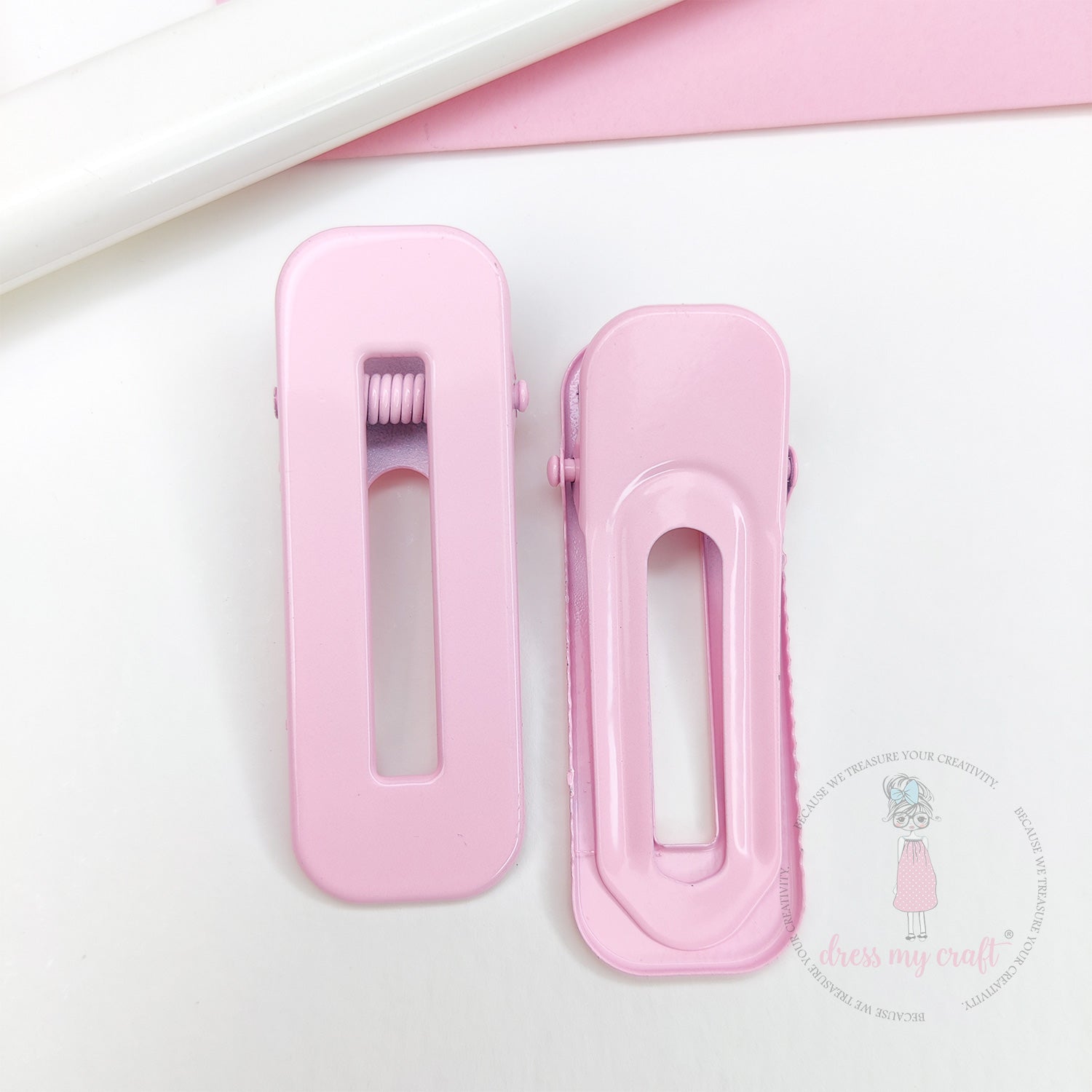 Pastel DIY Hair Clips - Pink