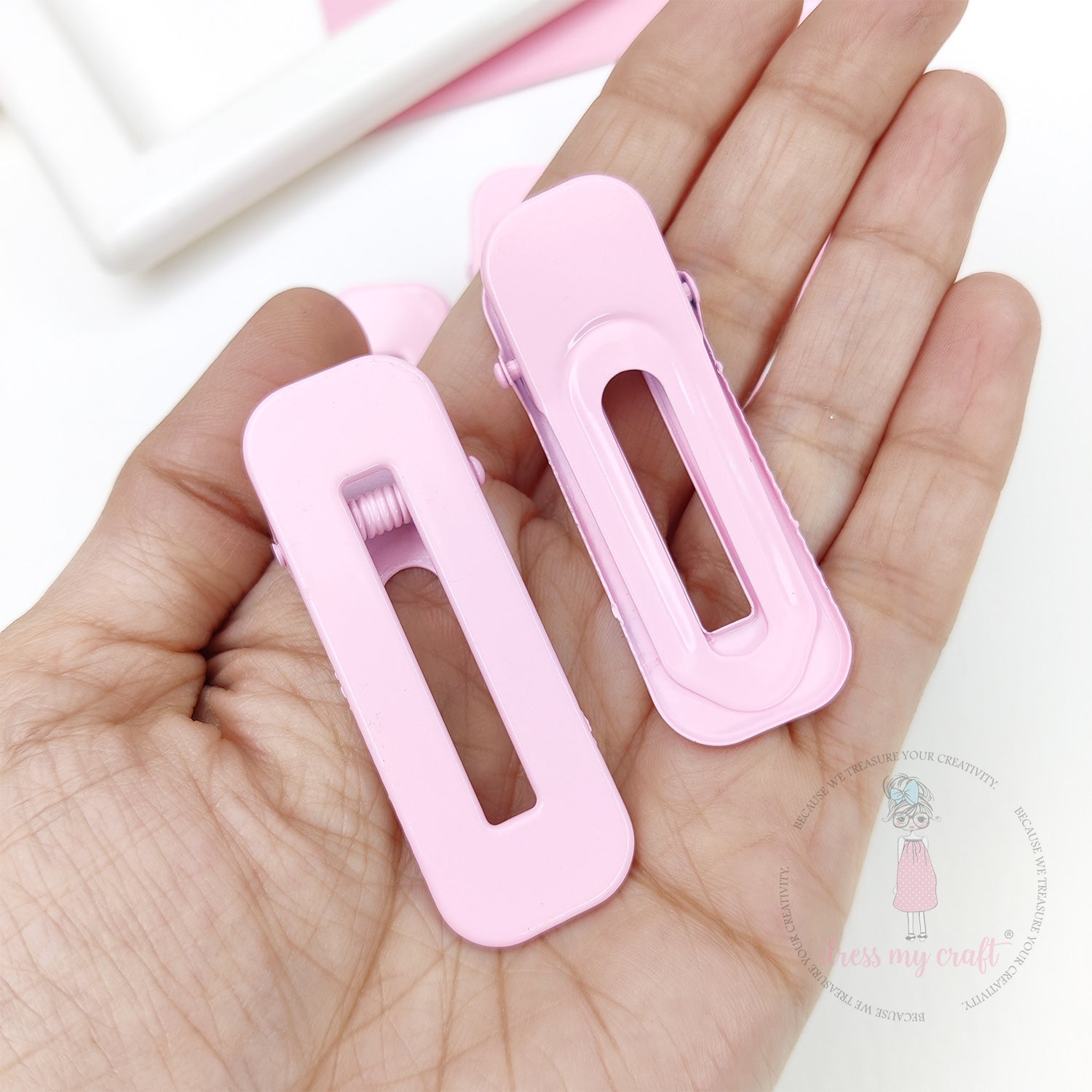 Pastel DIY Hair Clips - Pink